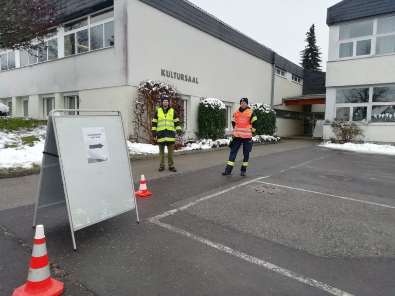 Einsatz bei den Corona-Massentests