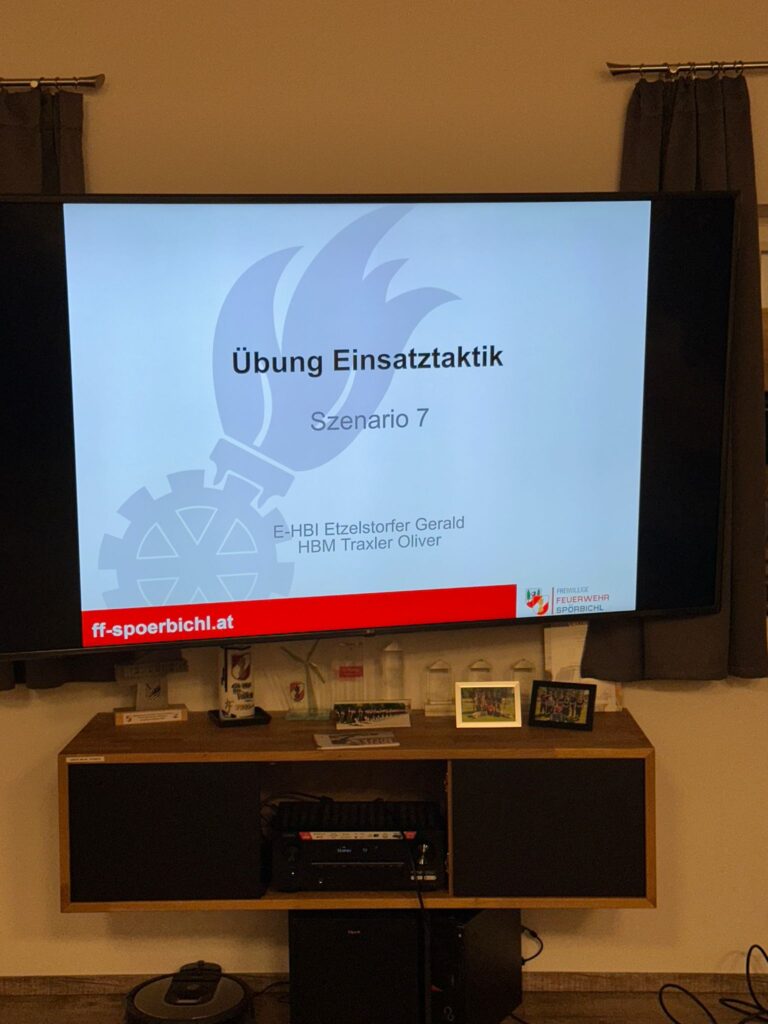 EINSATZTAKTIKÜBUNG MIT PLANSPIELEN